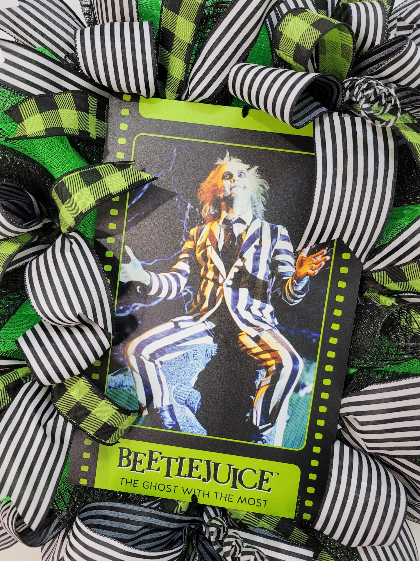 Beetle Juice Wreath ~ Customizable ~ Made to order