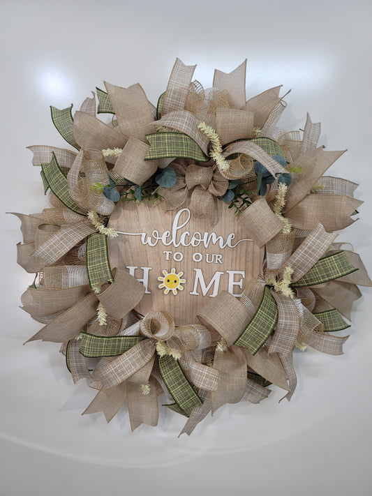 Welcome Wreath ~ Customizable ~ Made to Order