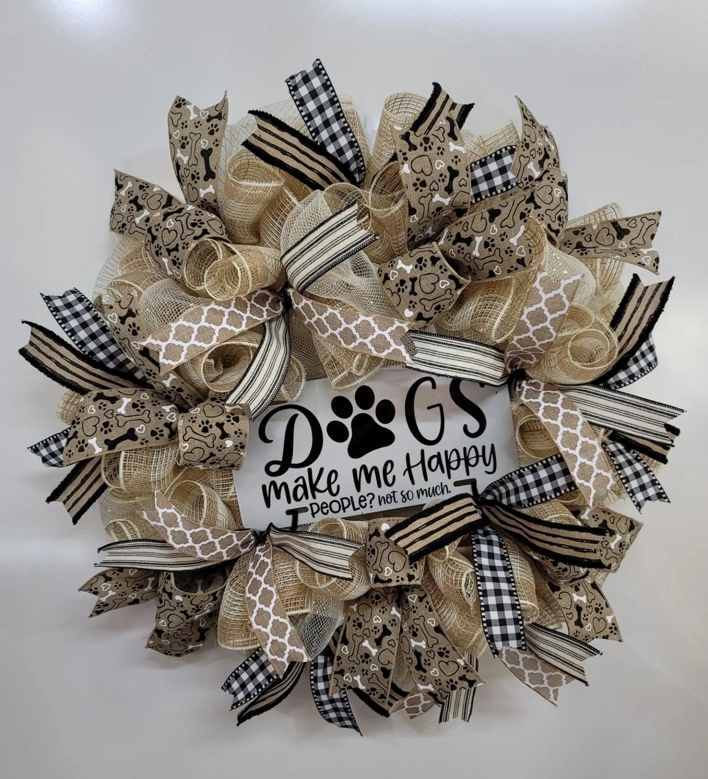 Dog wreath ~ Made on demand ~ Customizable