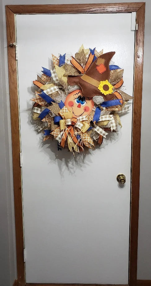 Fall Welcome Wreath ~ Scarecrow