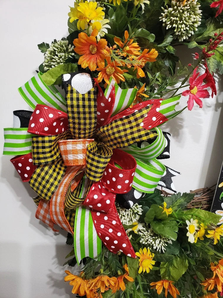 Floral Fall Welcome Wreath