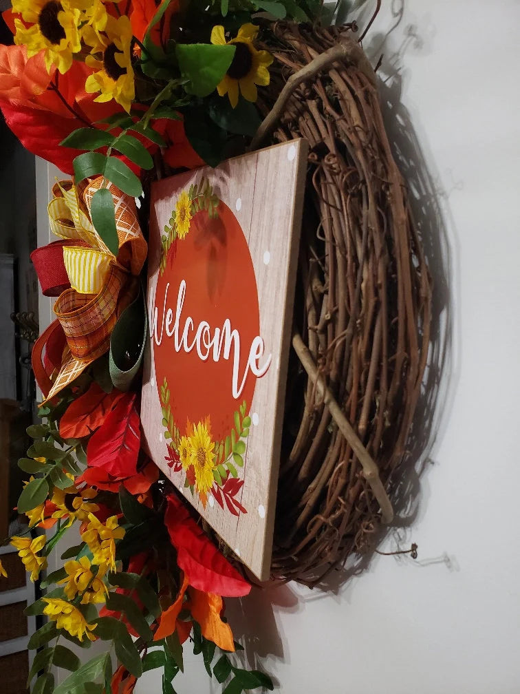 Fall Welcome Wreath