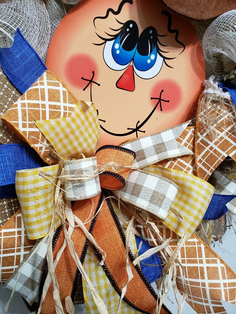 Fall Welcome Wreath ~ Scarecrow