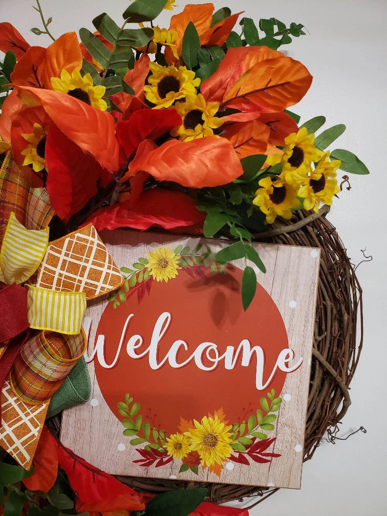 Fall Welcome Wreath