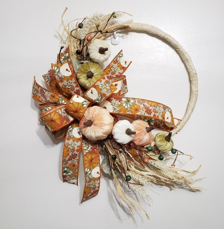 Pumpkin door hanger