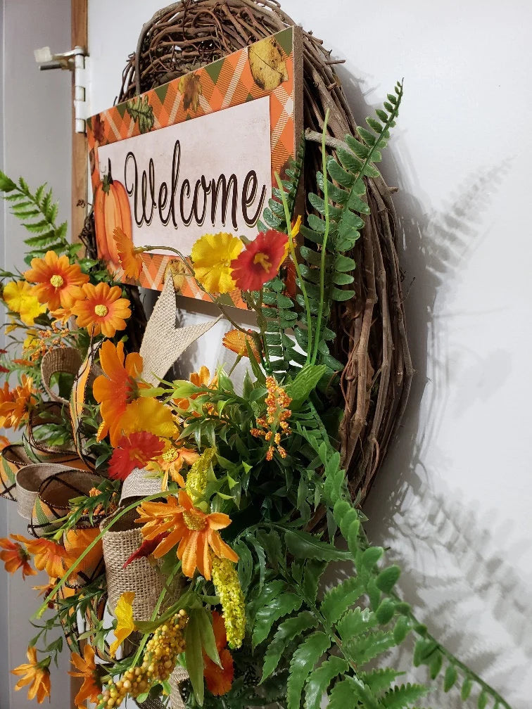 Fall Welcome Wreath