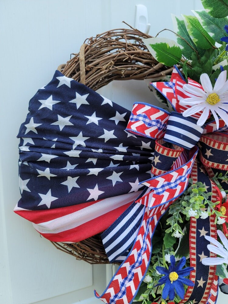 Patriotic Wreath ~ USA Home Décor