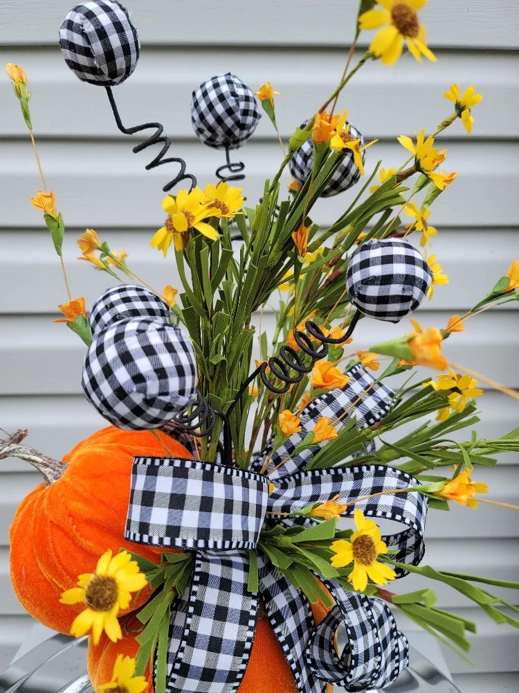 Pumpkin Floral Centerpiece ~ Fall Home Décor