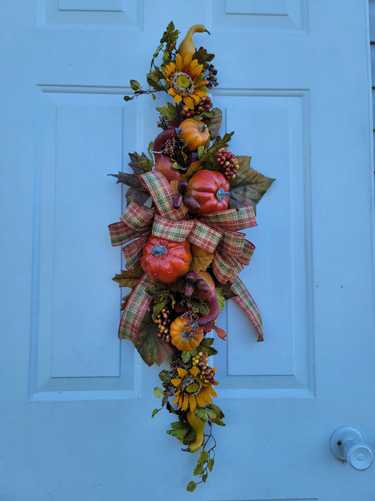 Fall Swag/Wreath ~ Pumpkins