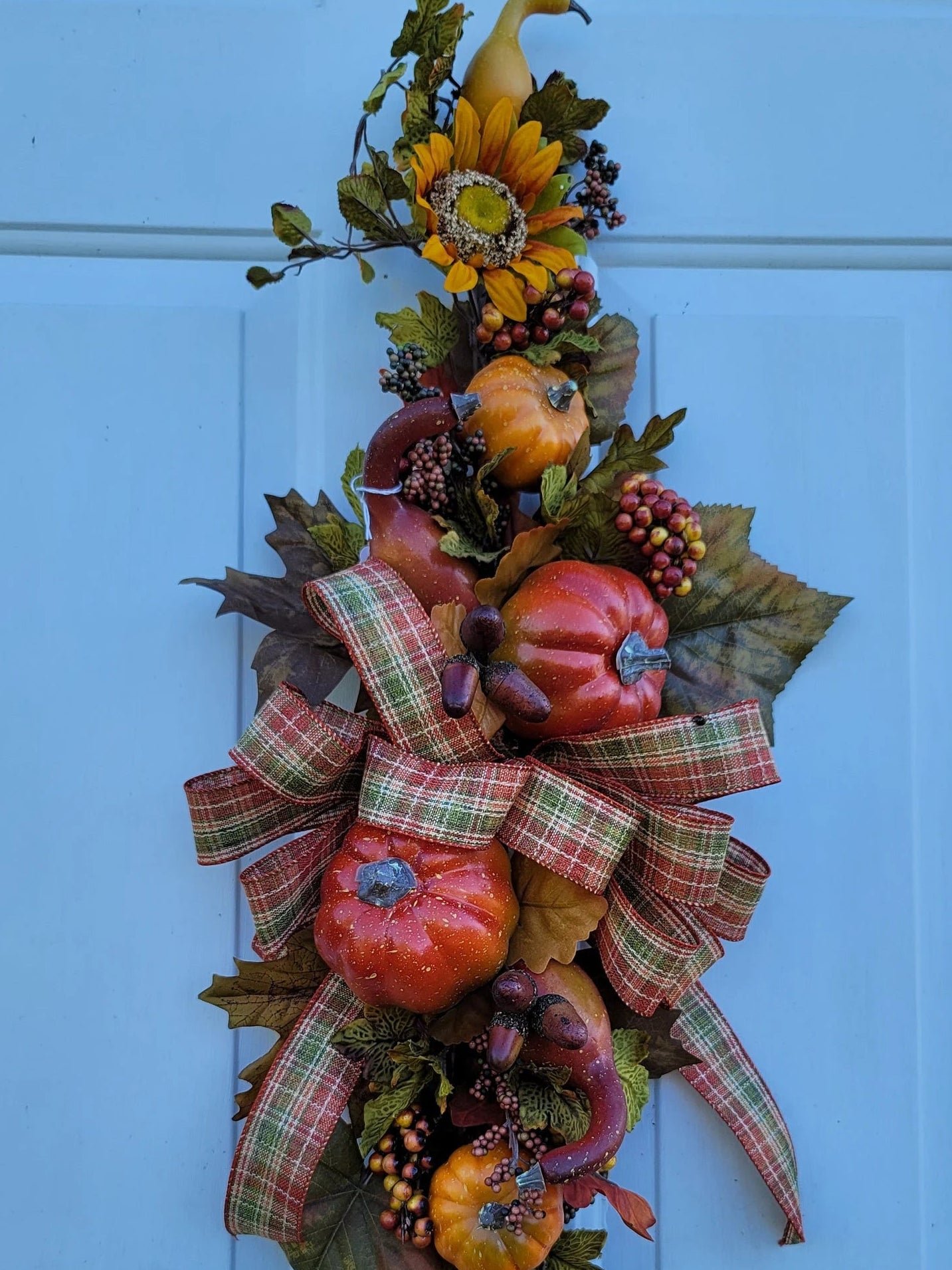 Fall Swag/Wreath ~ Pumpkins