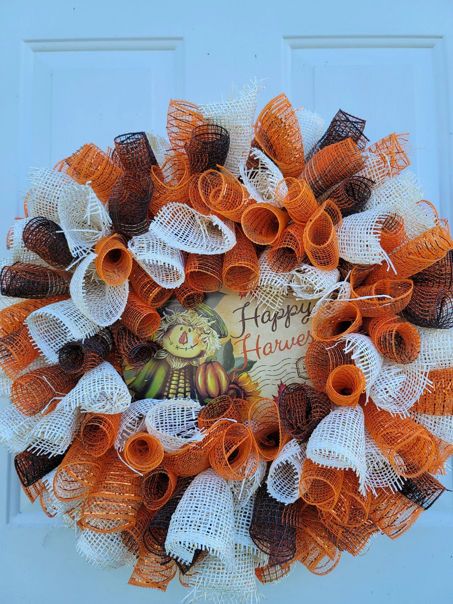 Fall Welcome Wreath ~ Scarecrow