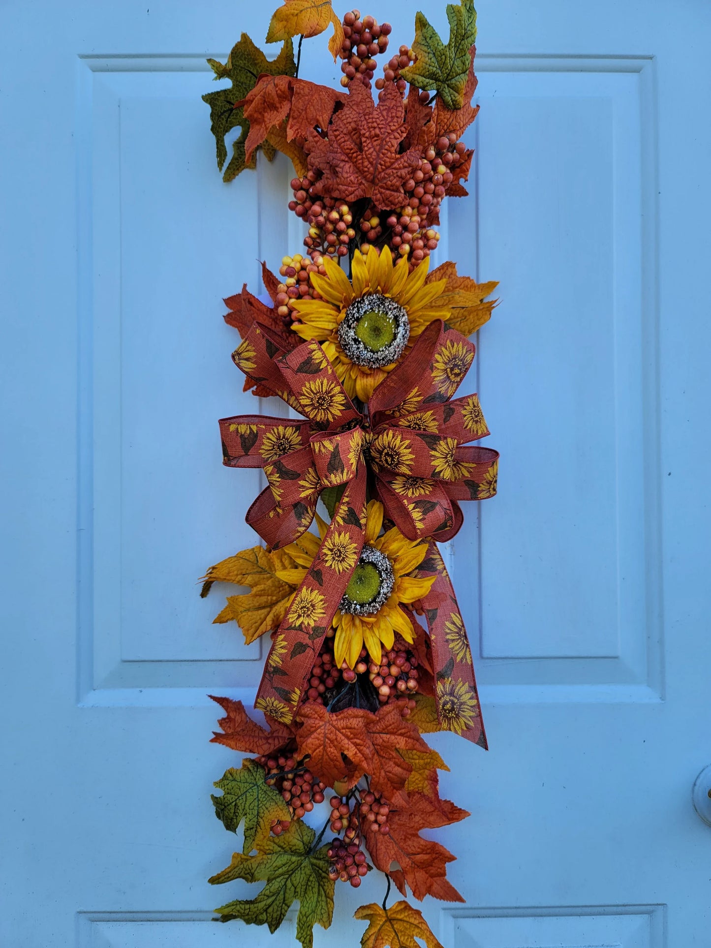 Fall Swag/Wreath ~ Sunflowers