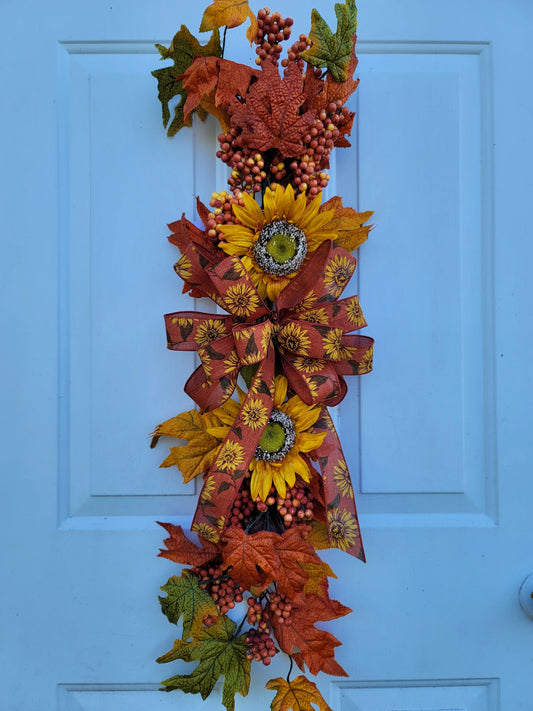 Fall Swag/Wreath ~ Sunflowers