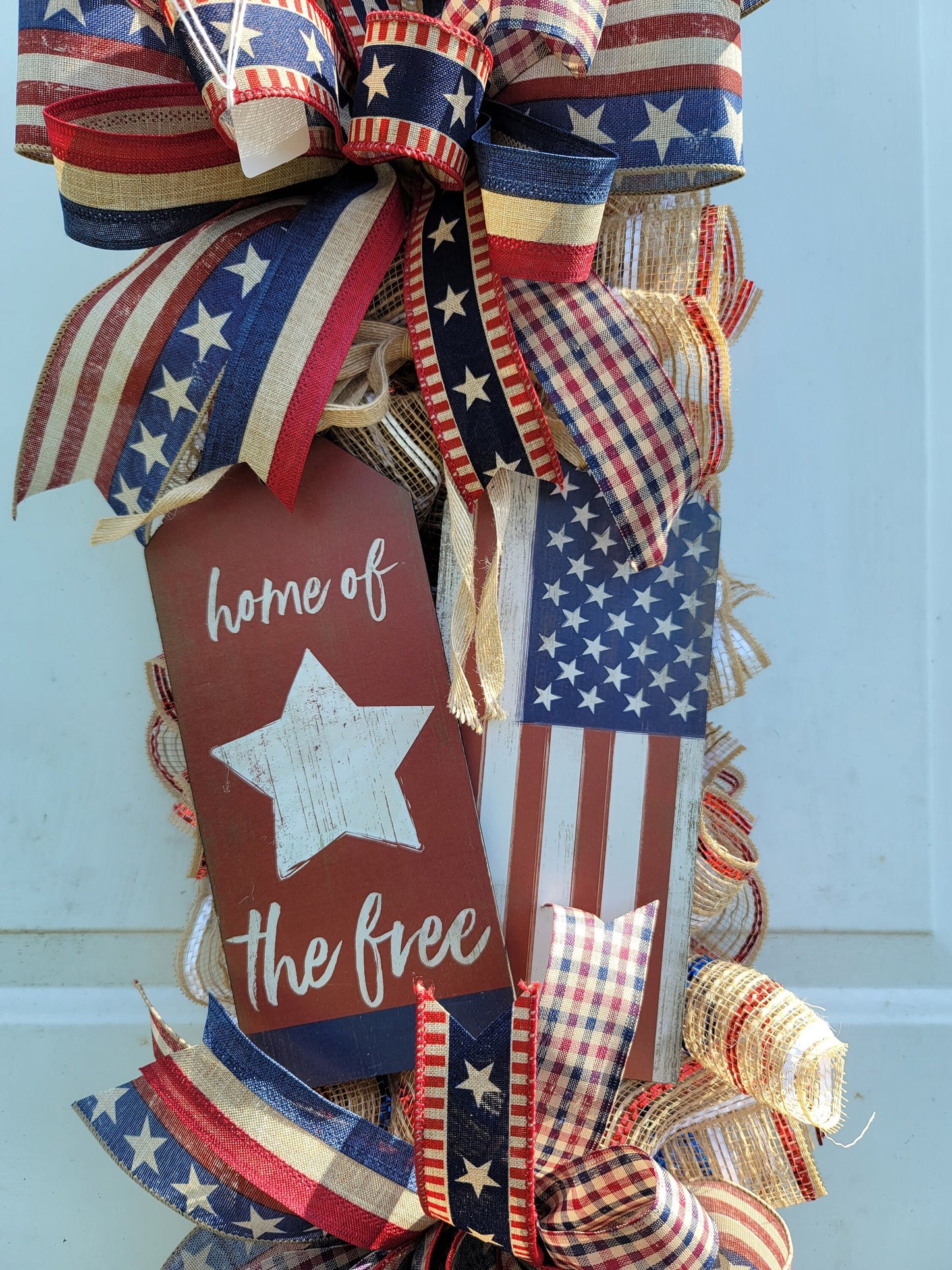 Patriotic Swag/wreath ~ USA Home Décor