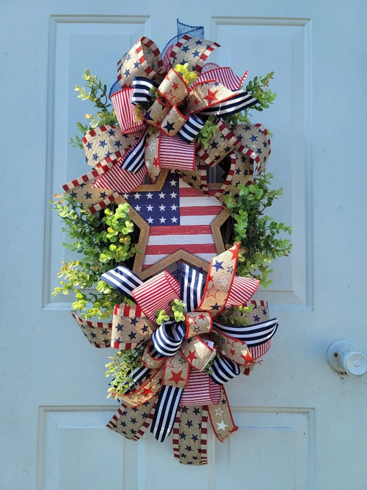 Patriotic Wreath/Swag ~ USA