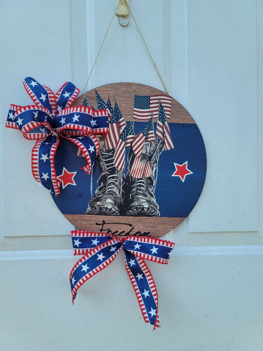 Patriotic sign door/wall hanger ~ Freedom