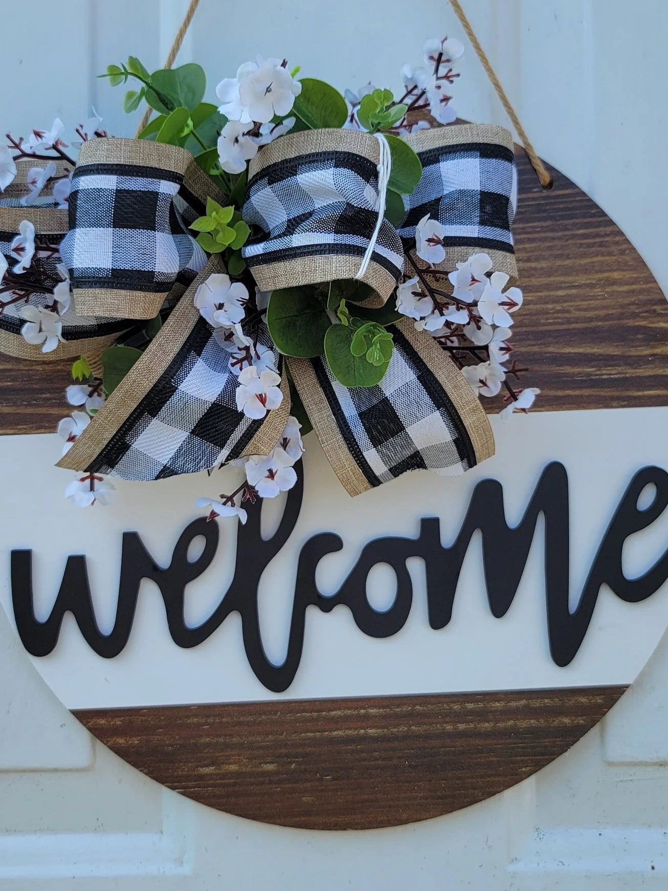 Welcome door sign
