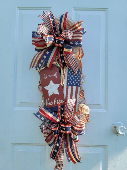 Patriotic Swag/wreath ~ USA Home Décor