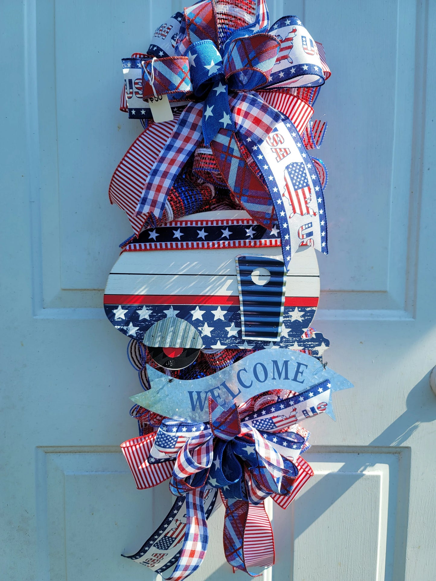 Patriotic Swag/Wreath ~ Camping in Style
