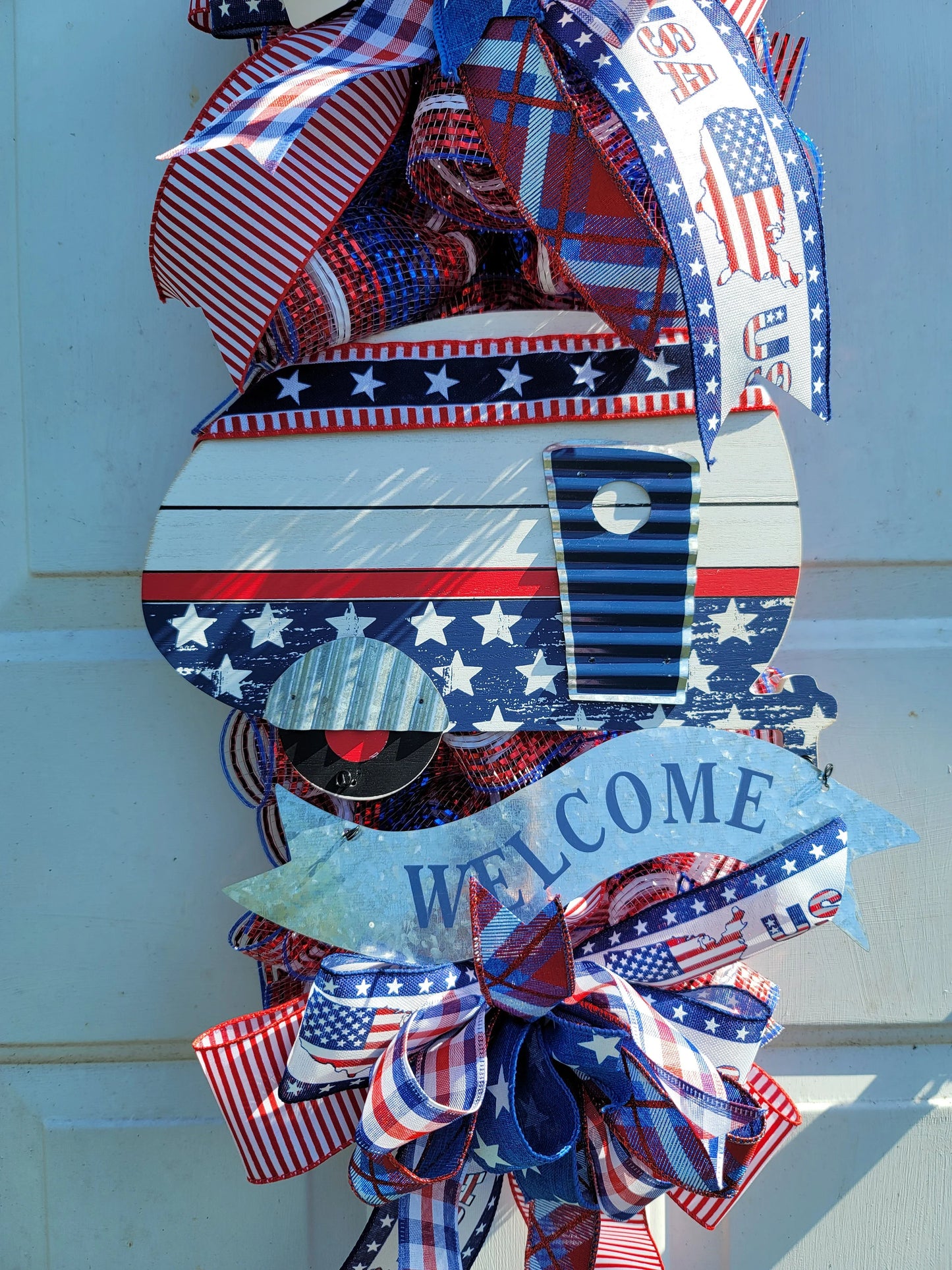 Patriotic Swag/Wreath ~ Camping in Style
