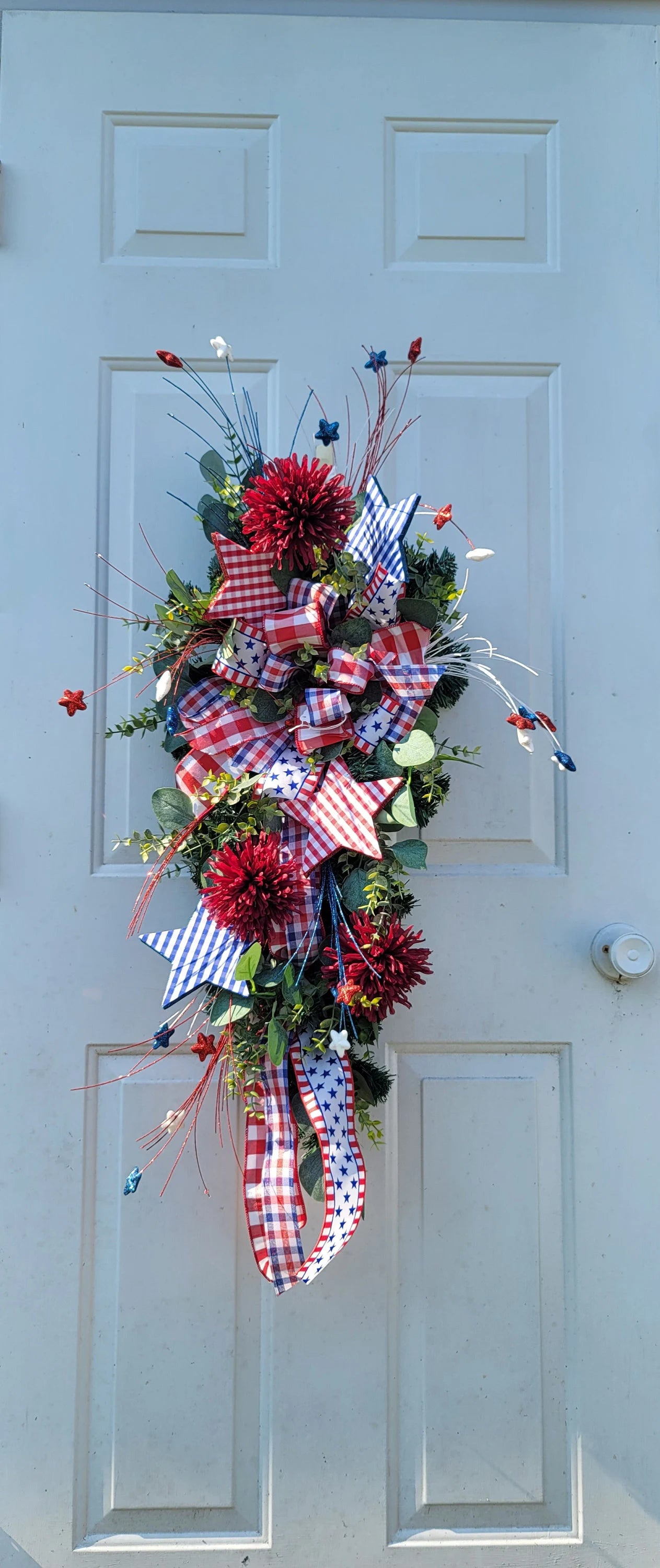 Patriotic swag/wreath ~ USA Home Décor