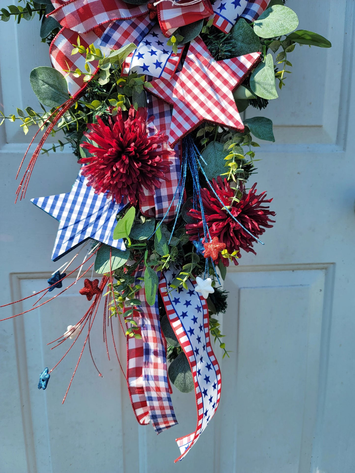 Patriotic swag/wreath ~ USA Home Décor