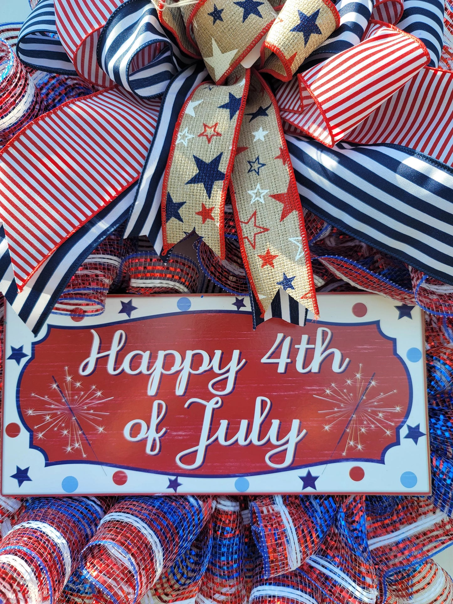Patriotic Wreath ~ Happy 4th of July