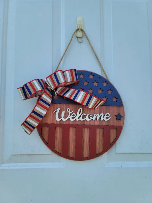 Welcome Sign ~ front door hanger