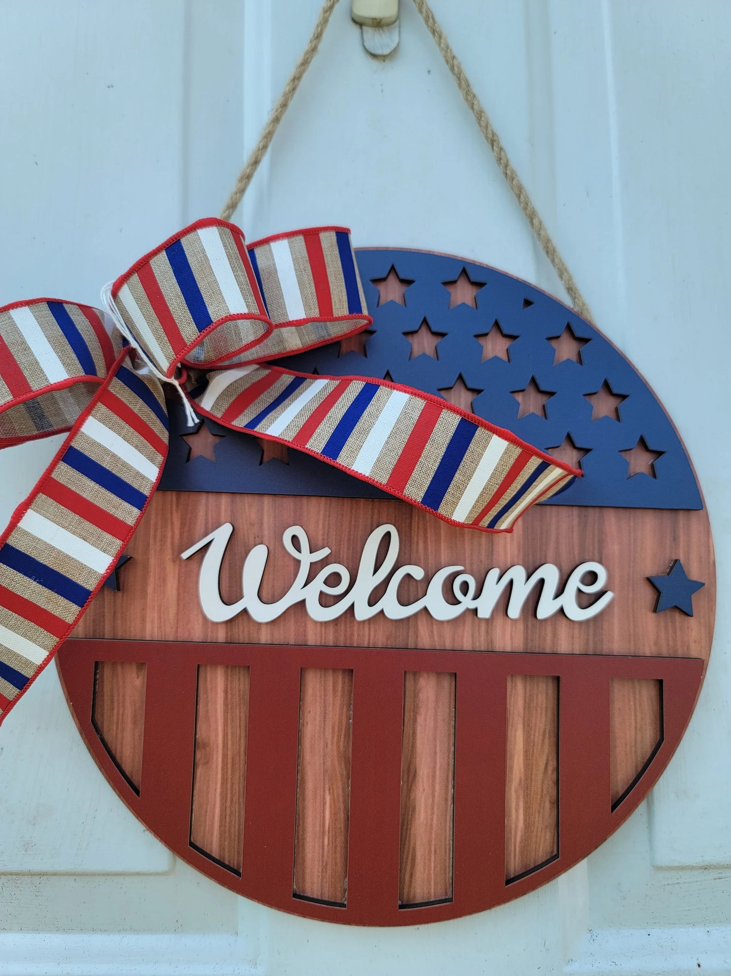 Welcome Sign ~ front door hanger