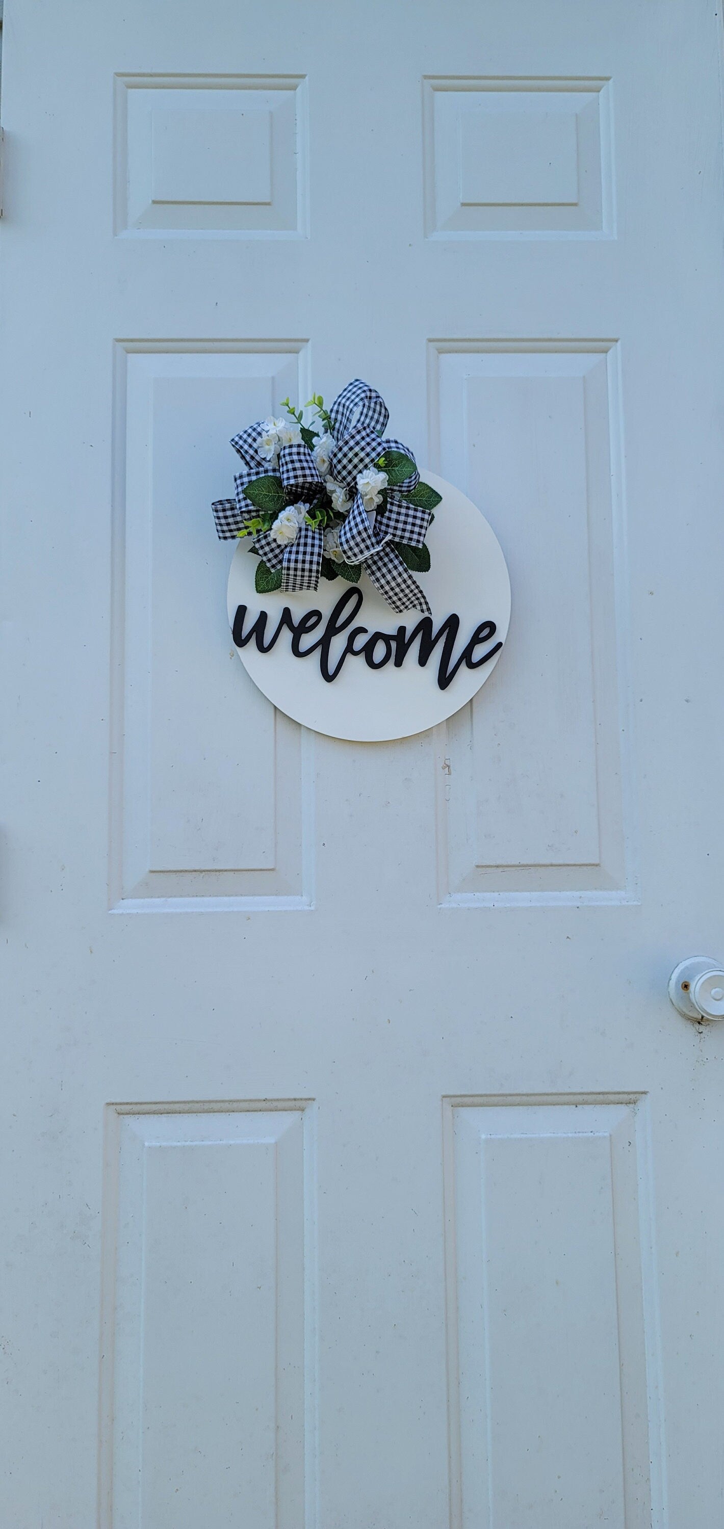 Welcome door sign