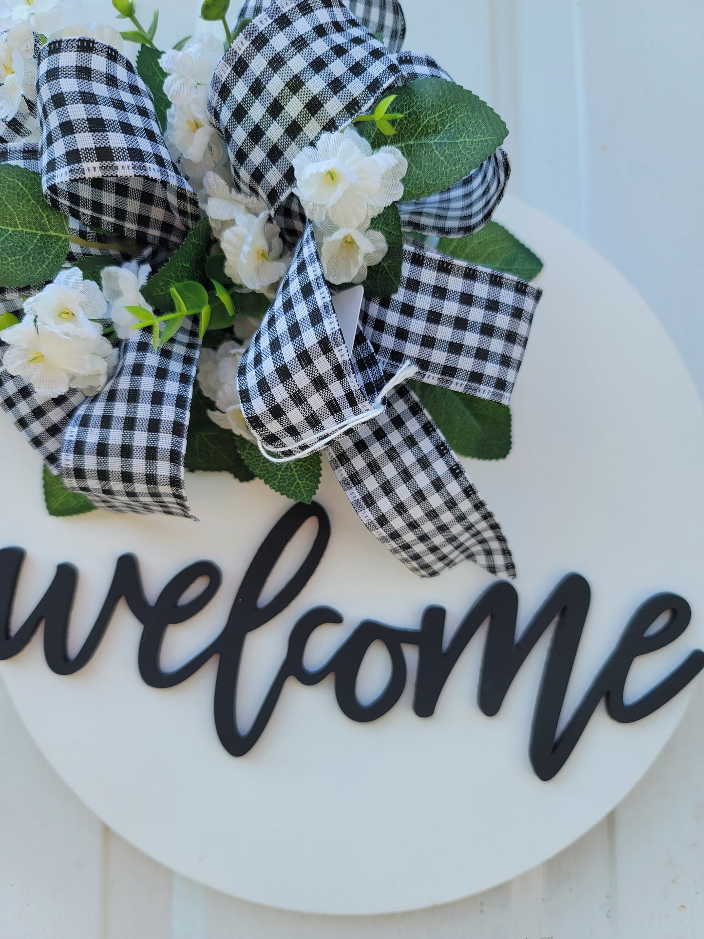 Welcome door sign