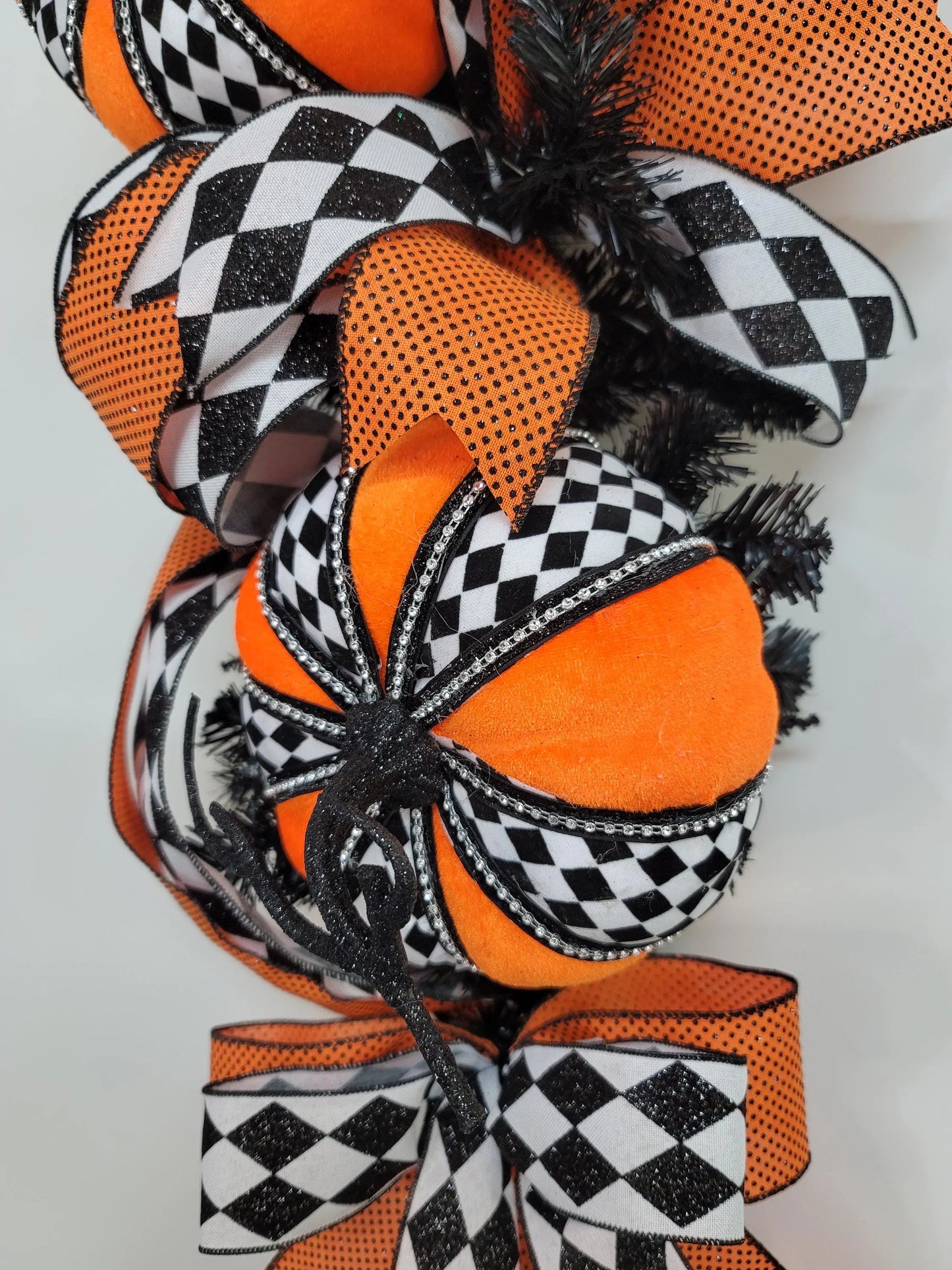 Pumpkin Wreath/Swag ~ Fall ~ Halloween Home Décor