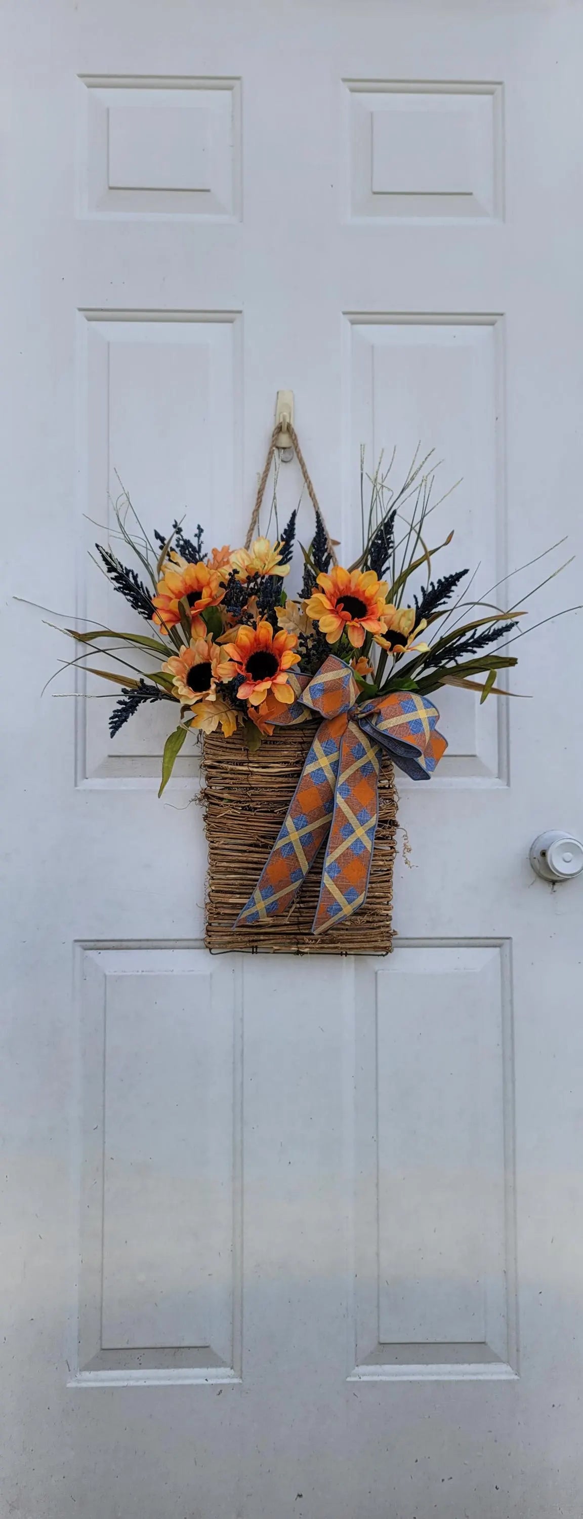 Sunflower hanging basket