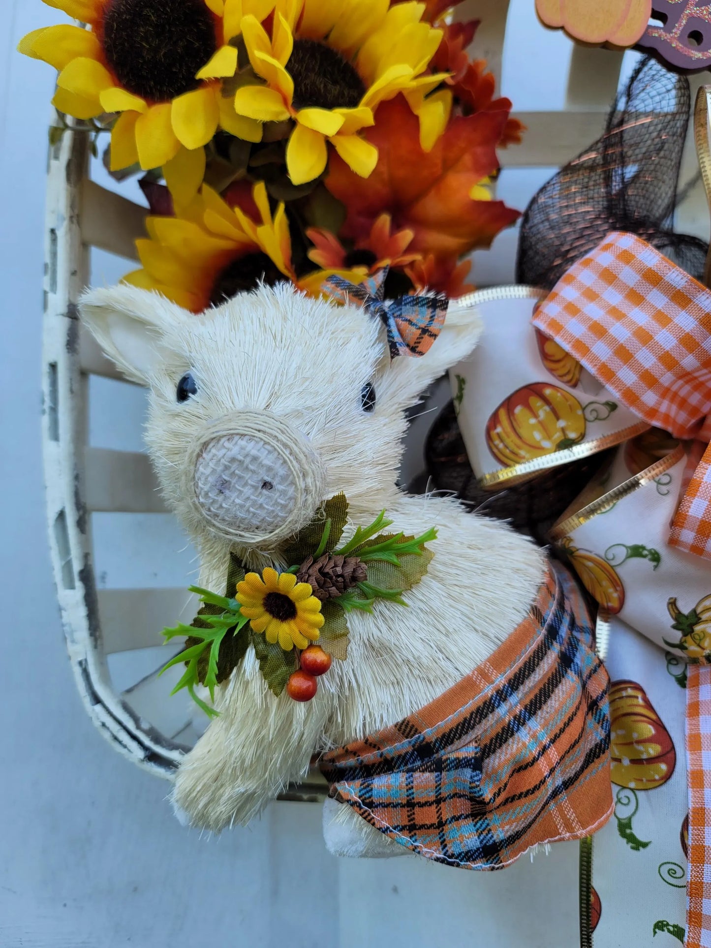Fall Time Piggy wall/door hanger