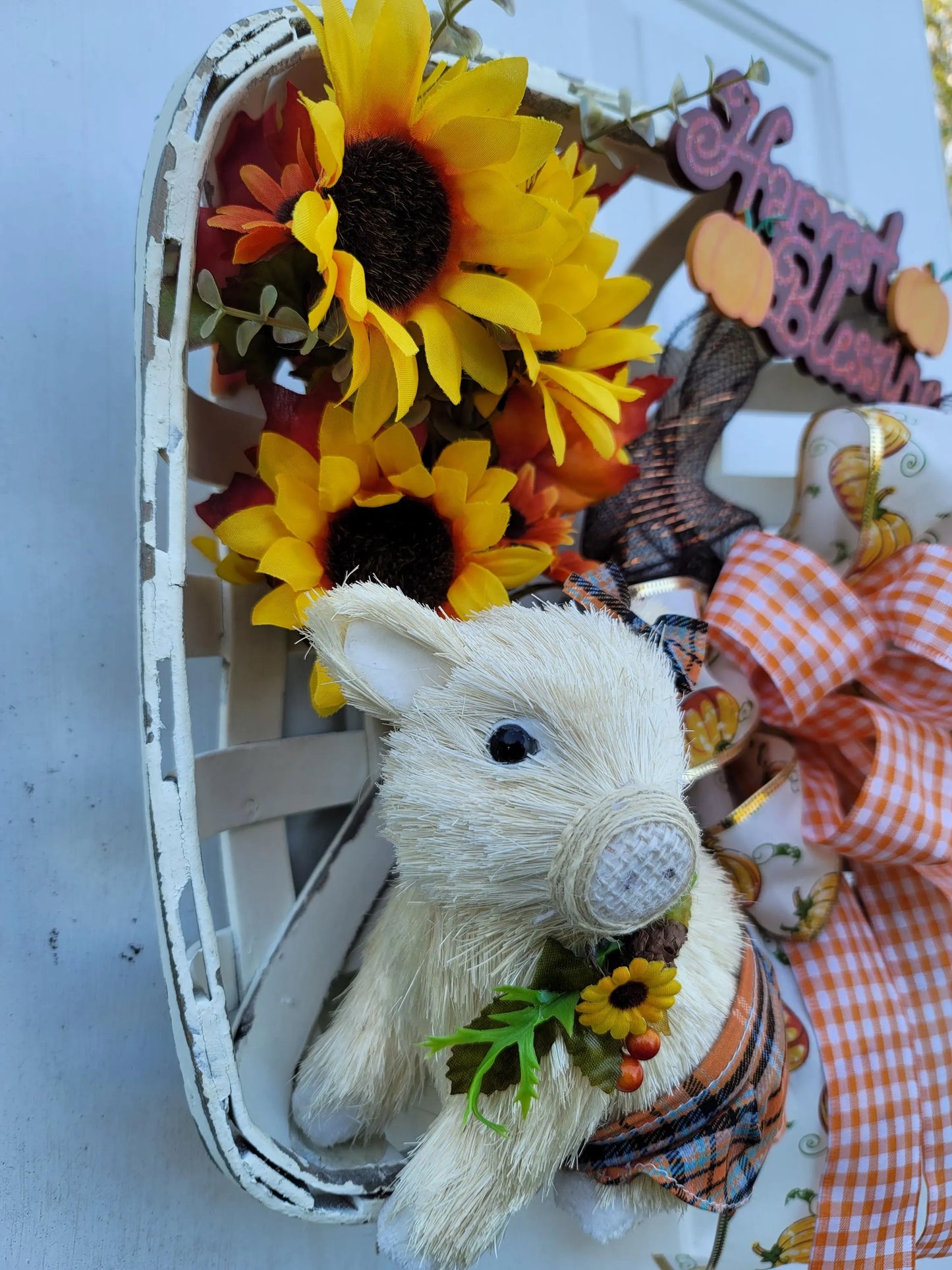 Fall Time Piggy wall/door hanger