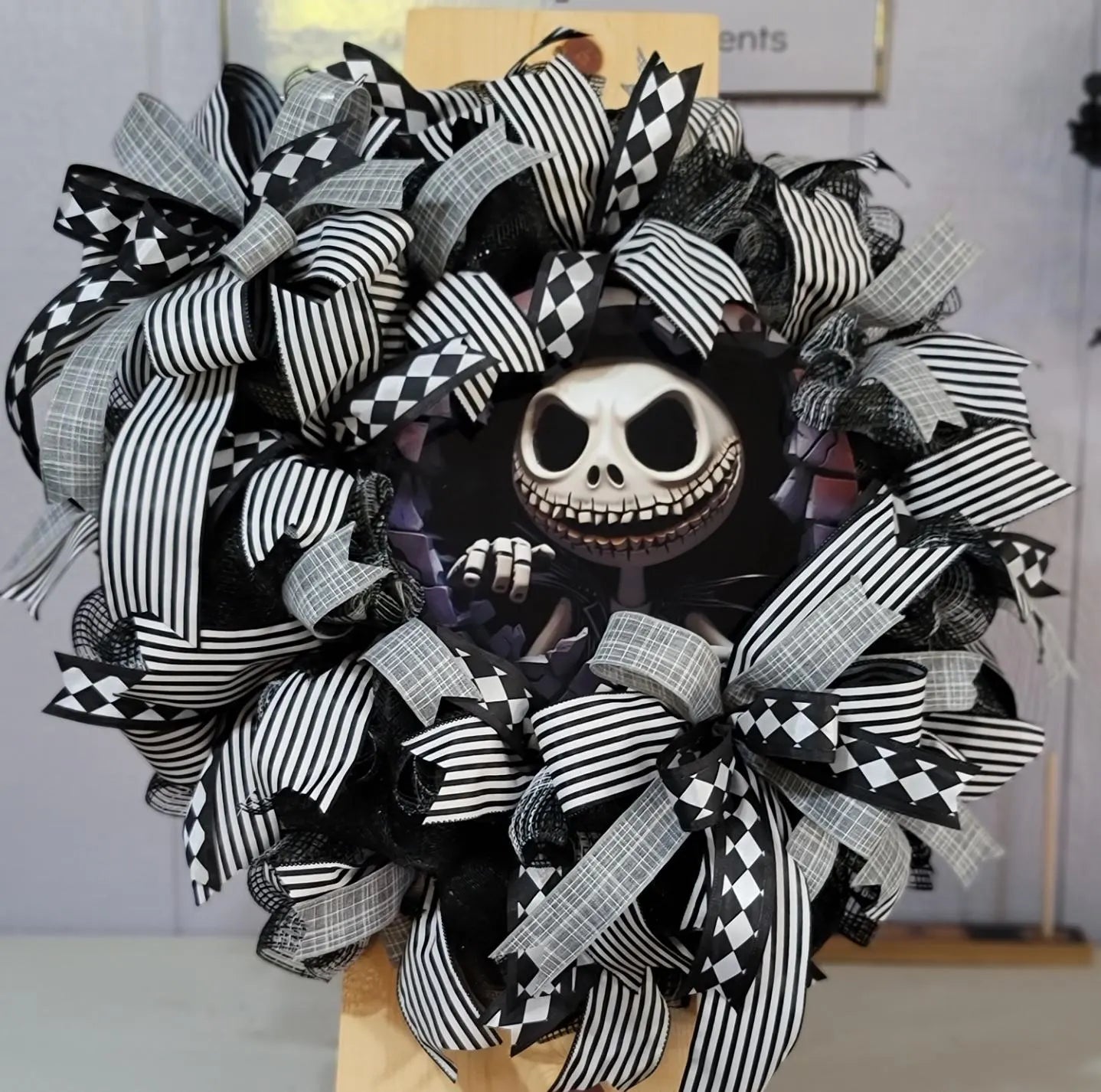 Halloween Wreath ~ Jack Skellington ~ Customizable