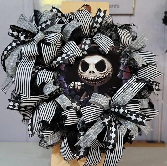 Halloween Wreath ~ Jack Skellington ~ Customizable