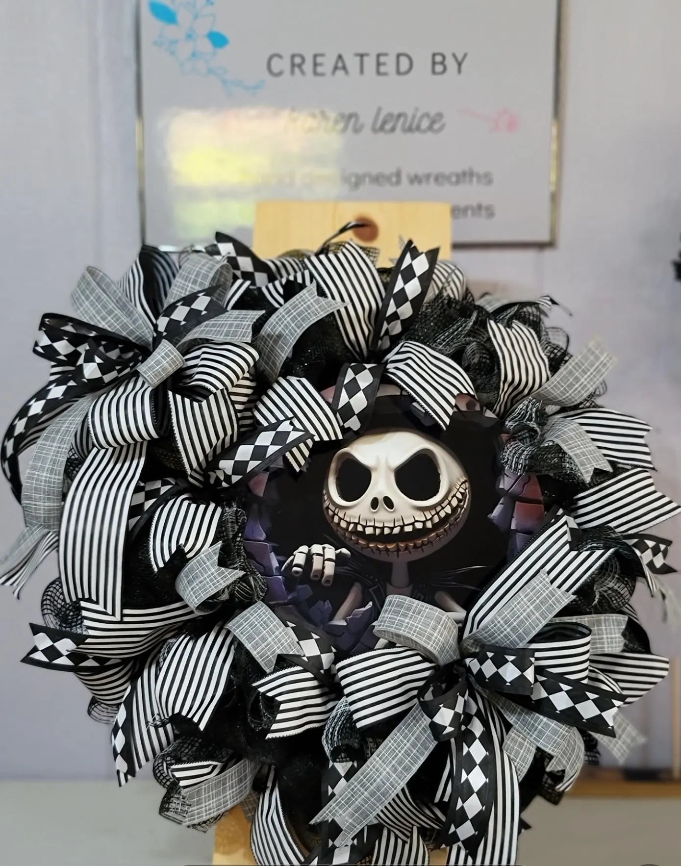 Halloween Wreath ~ Jack Skellington ~ Customizable