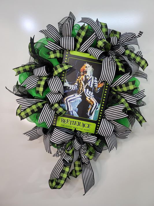 Beetle Juice Wreath ~ Customizable ~ Made to order