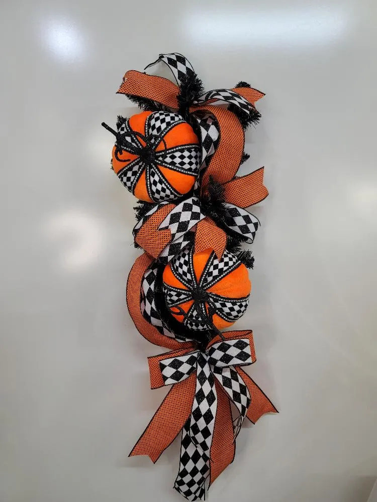 Pumpkin Wreath/Swag ~ Fall ~ Halloween Home Décor
