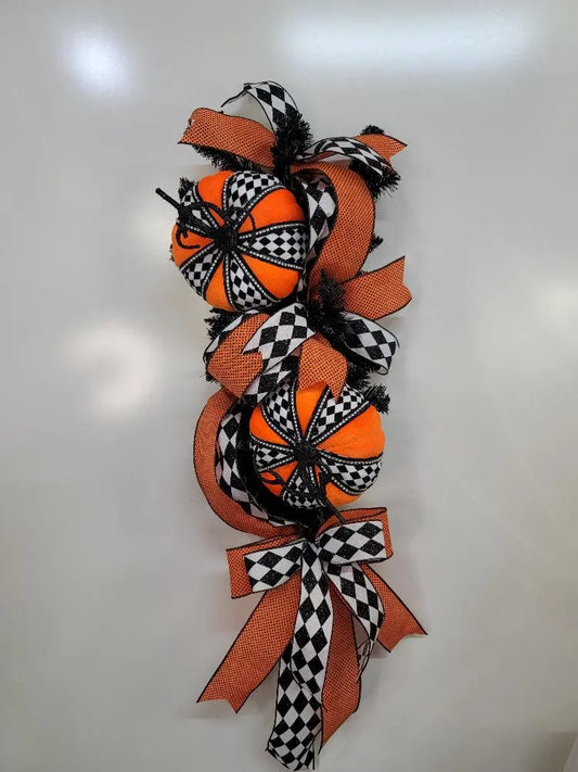 Pumpkin Wreath/Swag ~ Fall ~ Halloween Home Décor