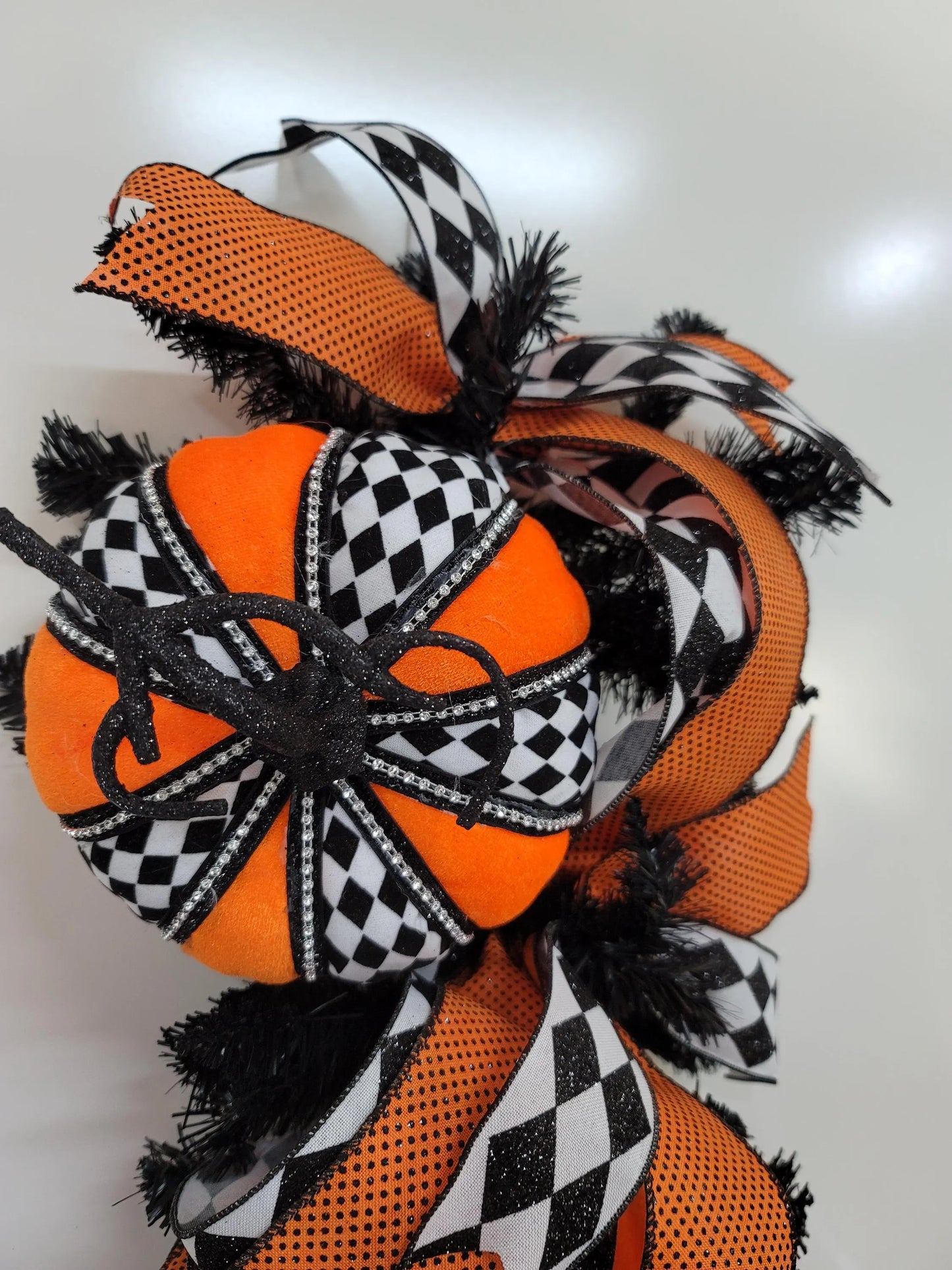 Pumpkin Wreath/Swag ~ Fall ~ Halloween Home Décor