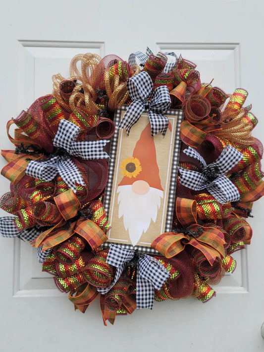Gnome Fall Wreath